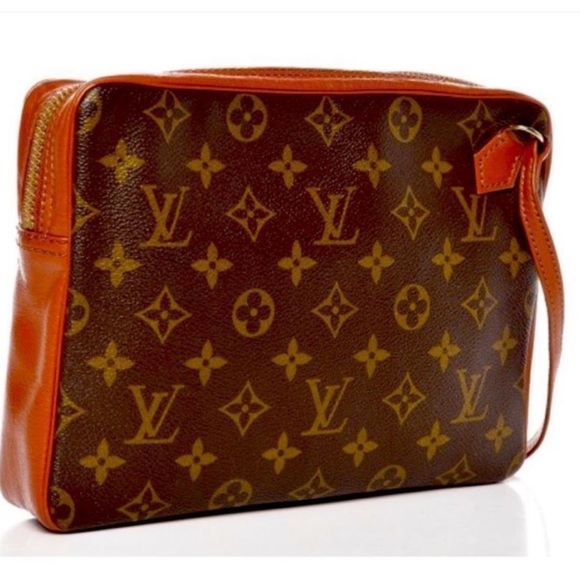 Louis Vuitton Pochette Second 184 Sport Used Brown Monogram Clutch - Picture 1 of 13